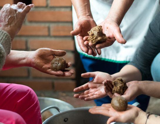 Preparación de comidas en el campo