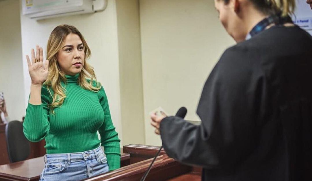 Alcaldesa encargada de Medellín Andree Uribe.