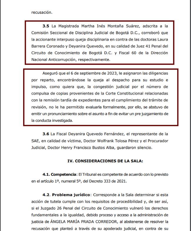 Magistrada Martha Inés Montaña Suárez, adscrita a la Comisión Seccional de Disciplina Judicial de Bogotá.