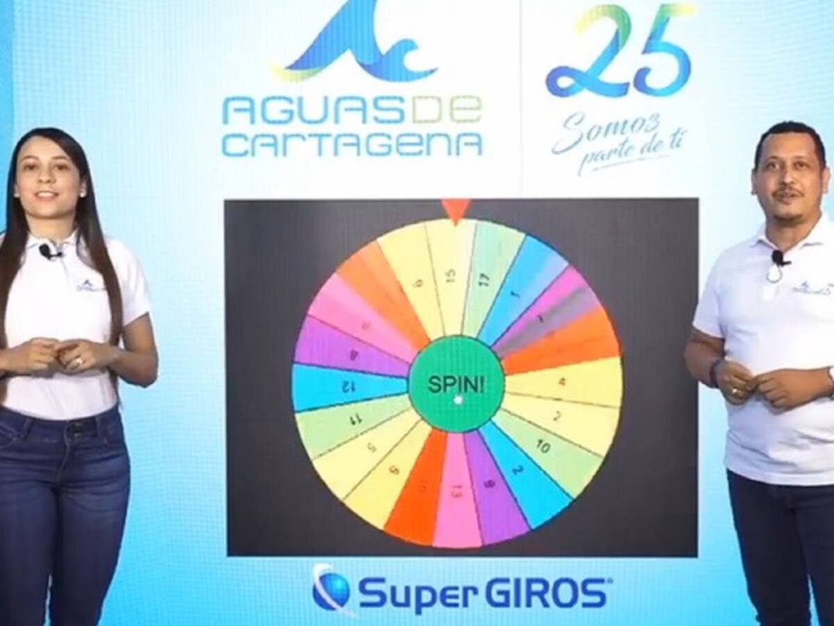 Aguas de Cartagena sorteó bonos de mercados para usuarios al día con pagos