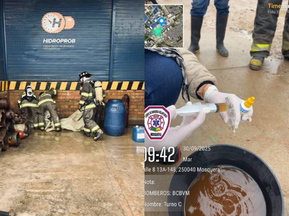 Evacuadas 400 personas en Mosquera tras fuga de gas cloro que dejó 37 afectados