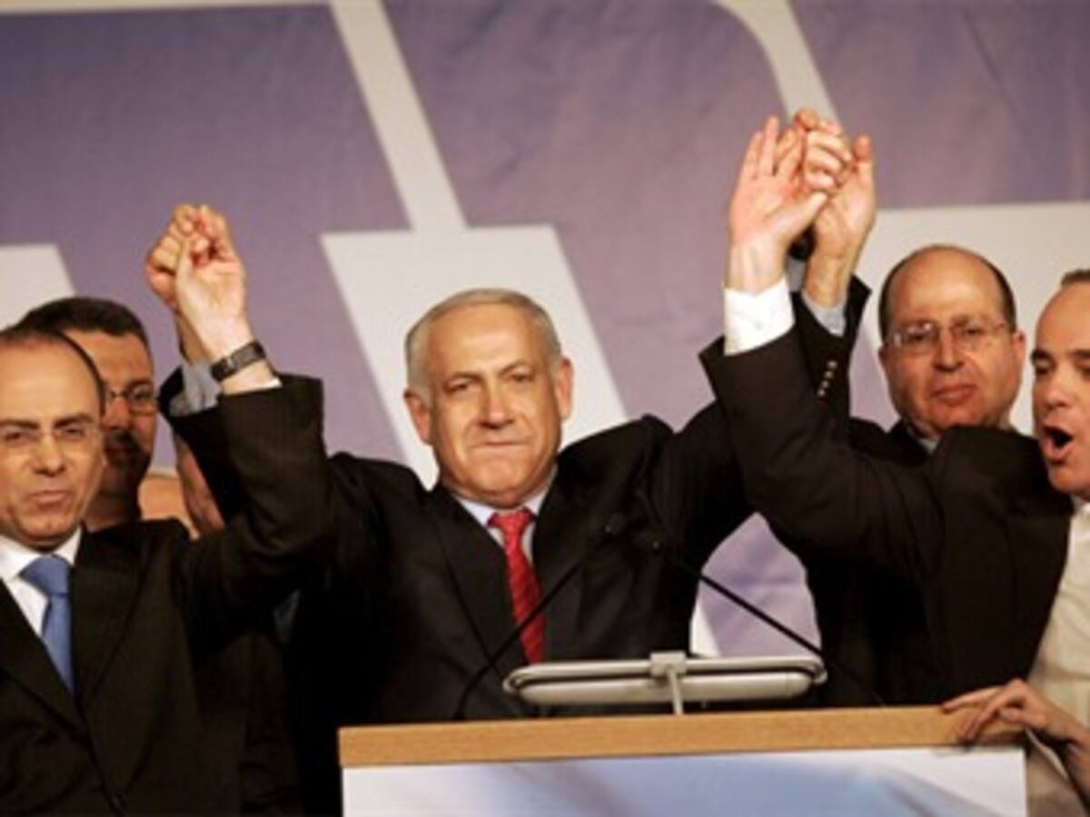 Netanyahu se perfila como primer ministro tras quedar a un solo escaño de Livni