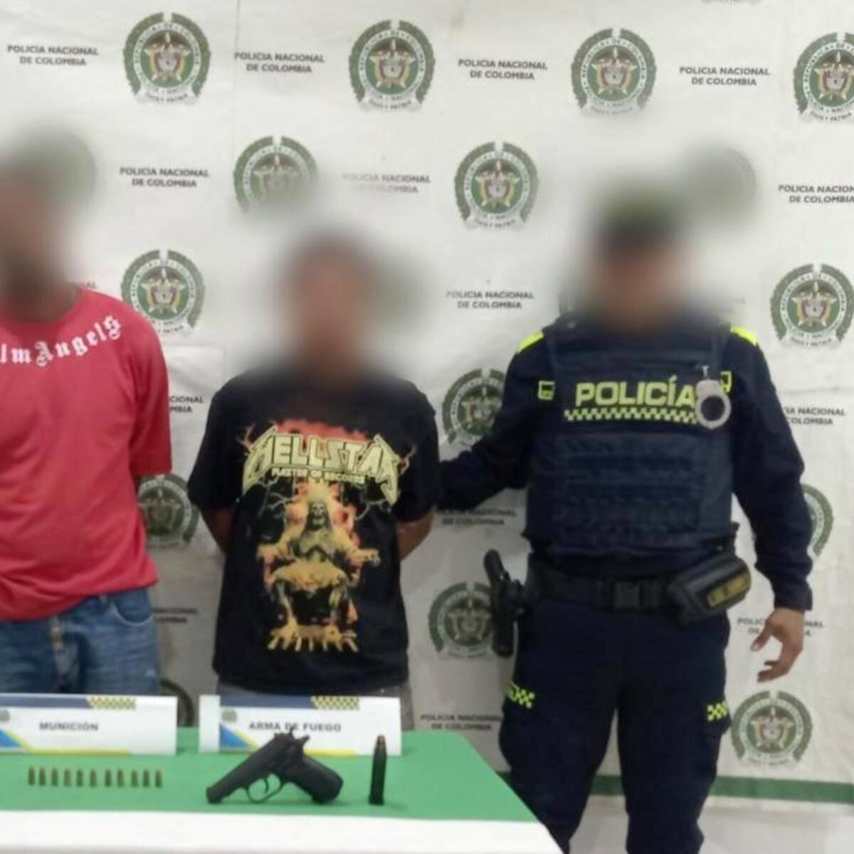 Capturan a dos presuntos sicarios armados en Villanueva