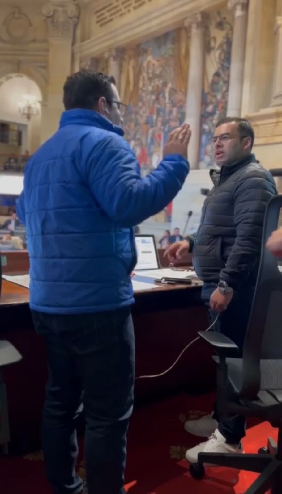 Presidente de la Cámara tuvo encontrón con el uribista Oscar Villamizar. Foto: Cortesía