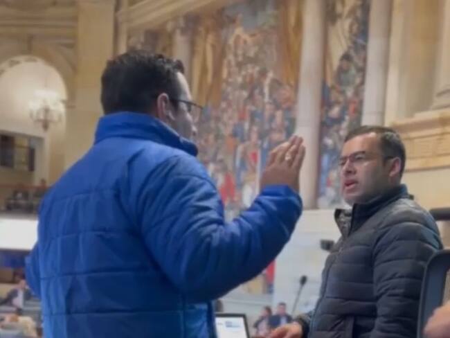 Presidente de la Cámara tuvo encontrón con el uribista Oscar Villamizar. Foto: Cortesía