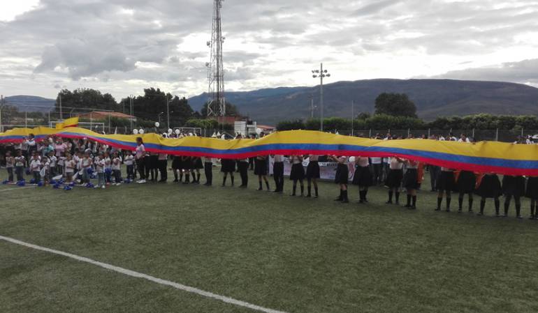 Comunidad de Villa del Rosario marcho por el "si" en el plebiscito 