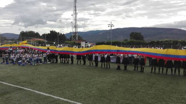 Comunidad de Villa del Rosario marcho por el "si" en el plebiscito