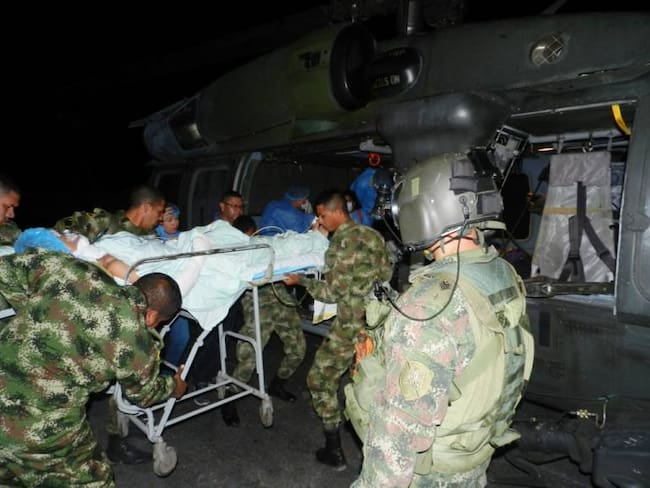 Ejército Nacional evacuó dos menores con quemaduras del sur de Bolívar