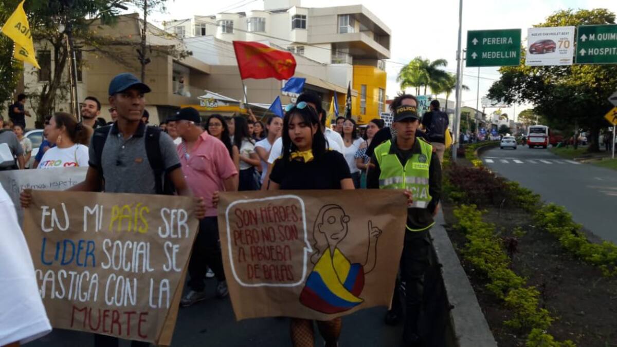 Las mujeres también rechazaron las amenazas a los líderes