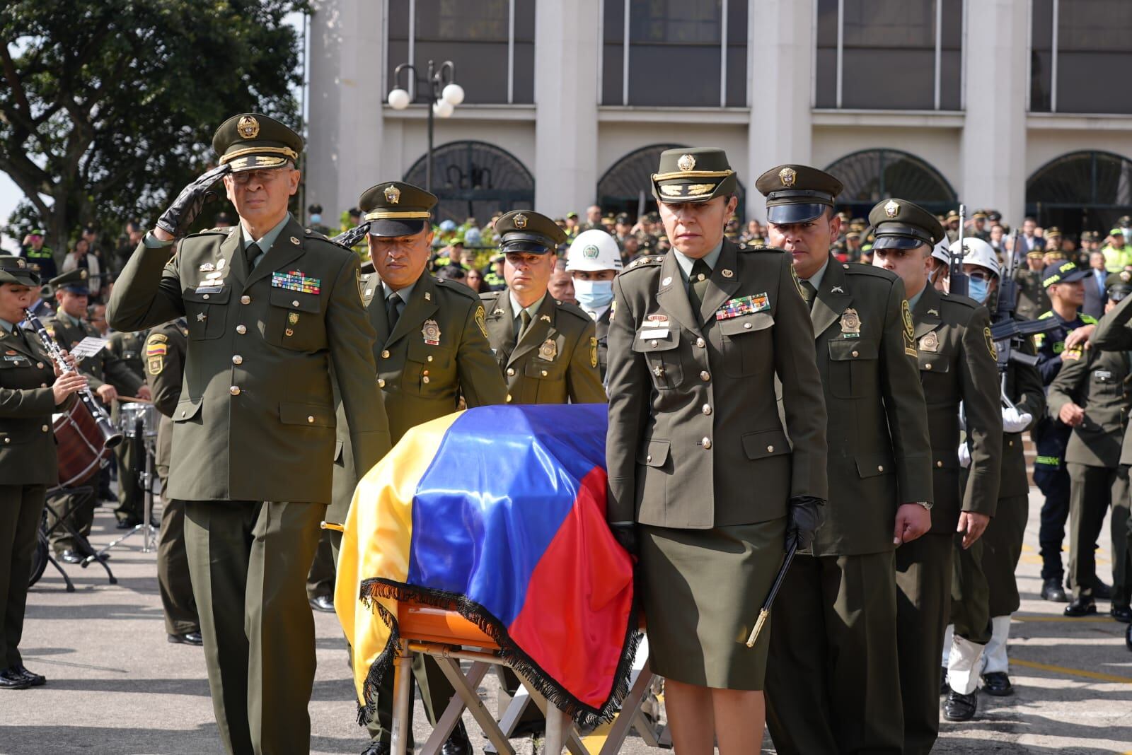Misa en homenaje a los dos policías asesinados en Bosa. Foto: Alcaldía Mayor de Bogotá.