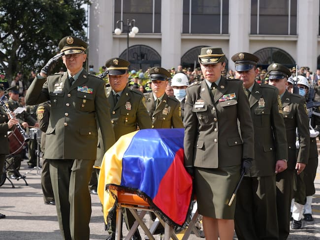 Misa en homenaje a los dos policías asesinados en Bosa. Foto: Alcaldía Mayor de Bogotá.