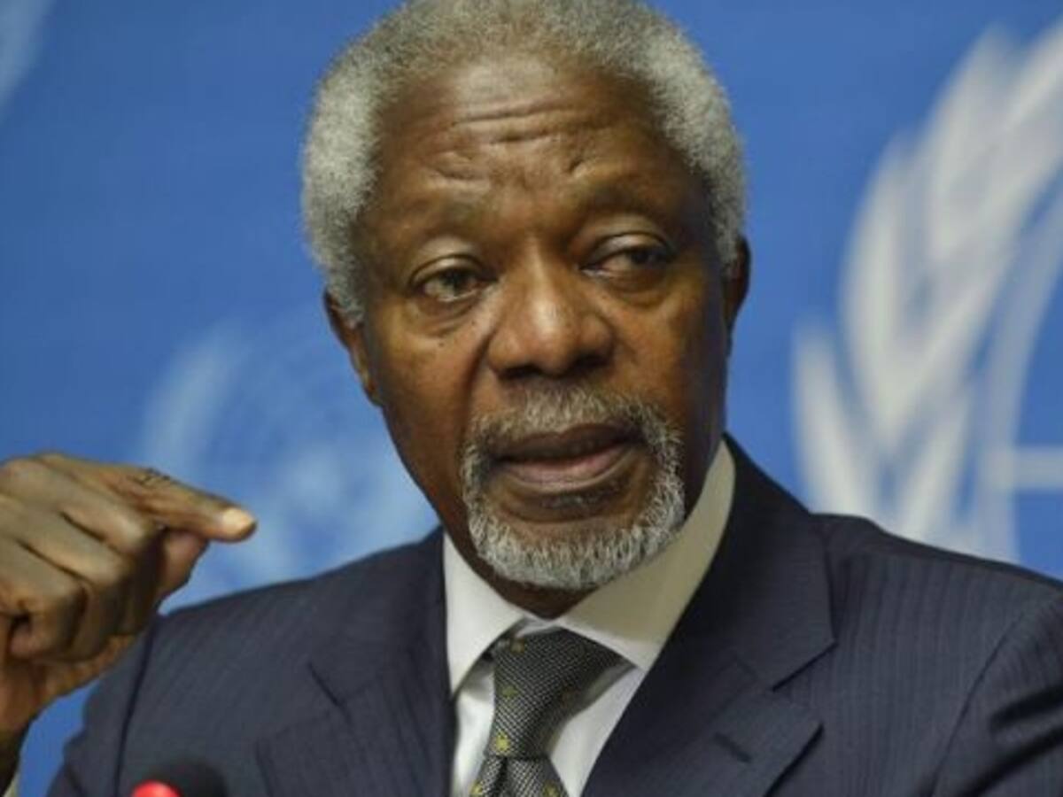Kofi Annan visita al país para conocer detalles del proceso de paz