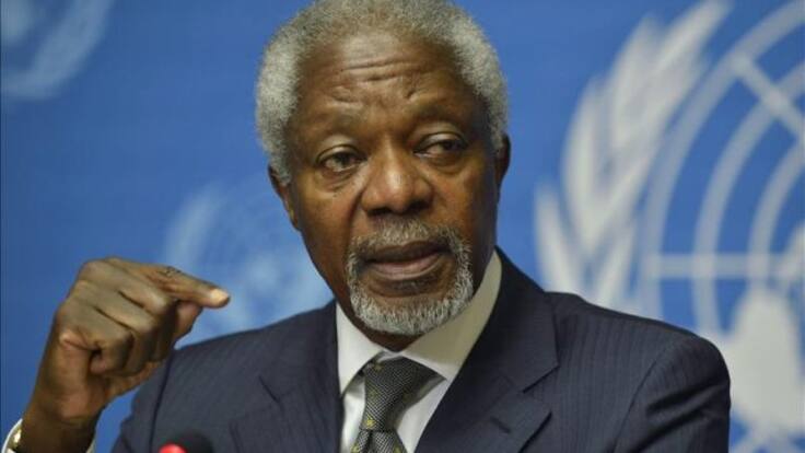 Kofi Annan visita al país para conocer detalles del proceso de paz