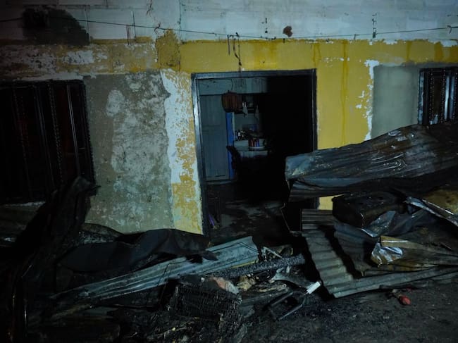 Foto: Incendio barrio Esperanza Galicia - Alcaldía de Pereira