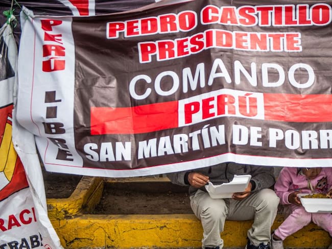 Seguidores de Pedro Castillo han adelantado varios plantones exigiendo la proclamación de presidente.