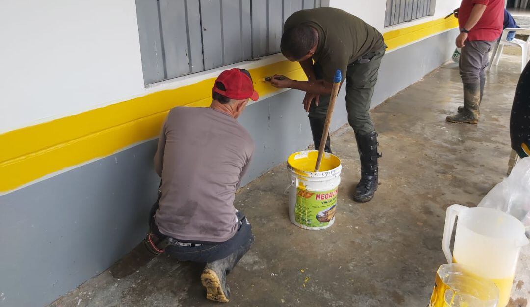 Recuperación escuela vereda El Diamante