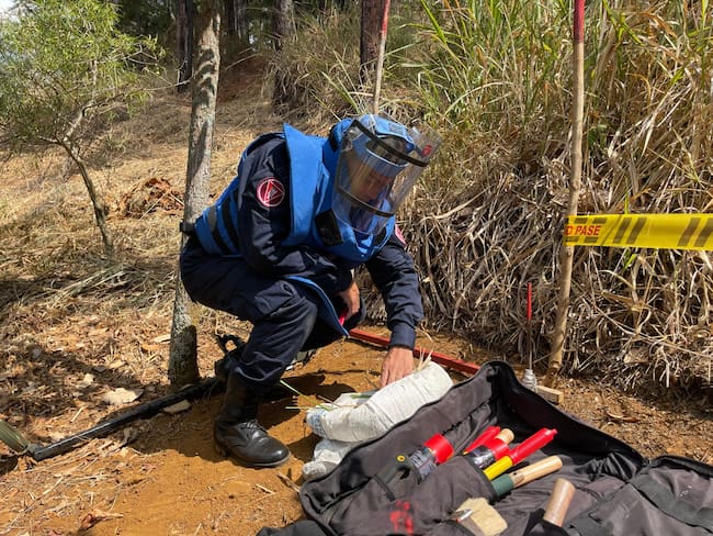 Beneficiando a cerca de 63 familias (400 personas). Foto Cortesía Batallón de Desminado