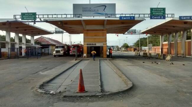 Instalaciones del puerto de Barranquilla.