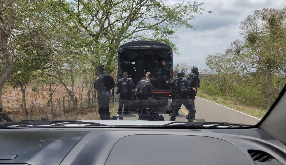 Esmad en Aguada de Pablo