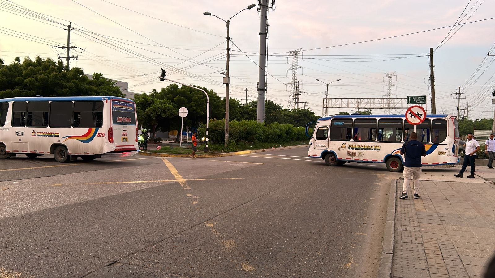 Bloqueo de conductores en Soledad, Atlántico