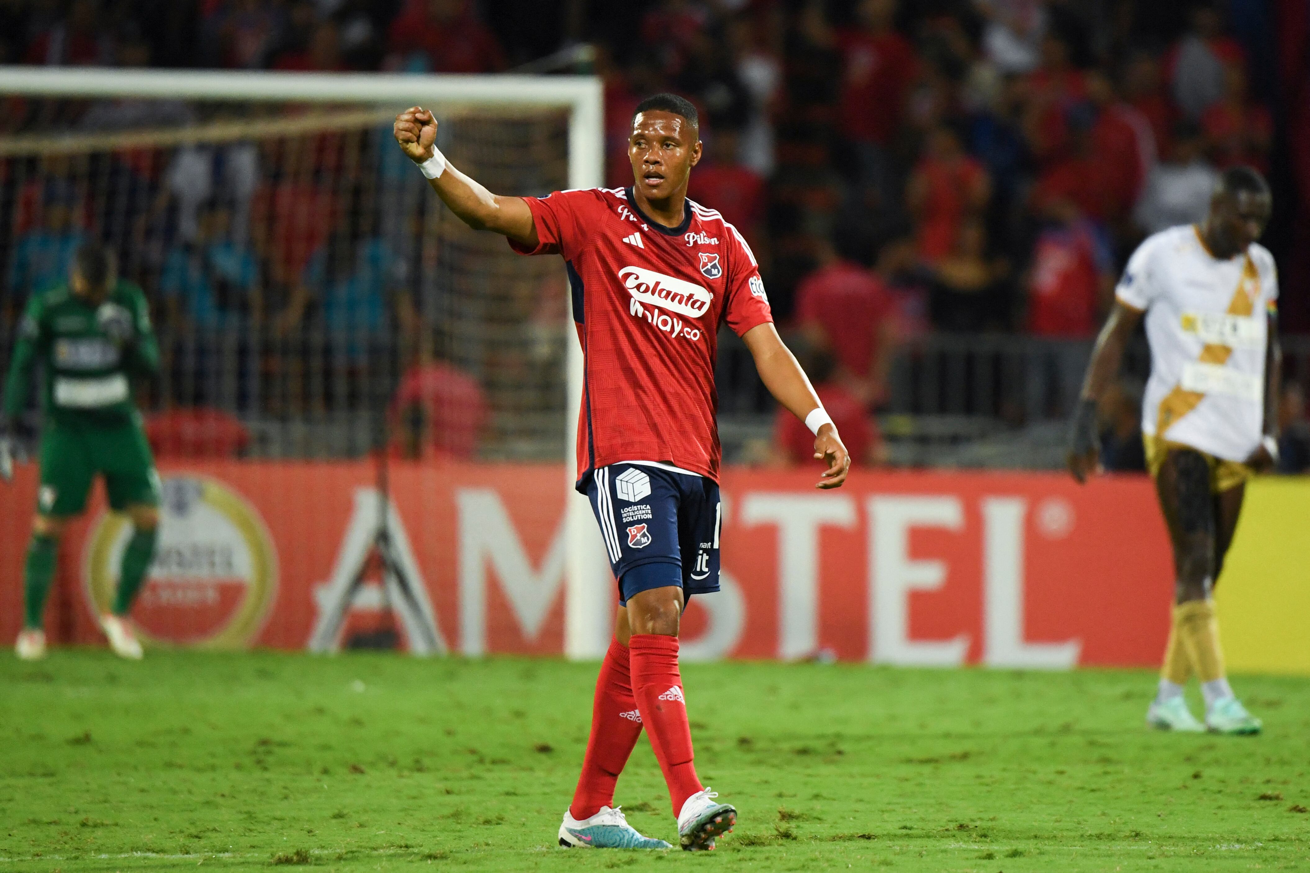Yairo Moreno en su paso por Independiente Medellín. (Photo by Jaime SALDARRIAGA / AFP) (Photo by JAIME SALDARRIAGA/AFP via Getty Images)