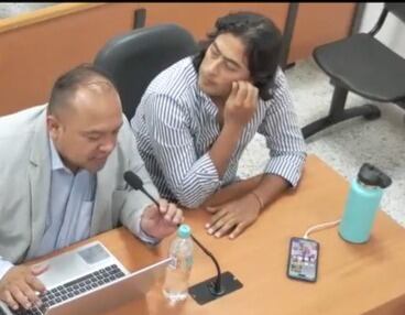 Foto: Nicolás Petro en la audiencia preparatoria de juicio.