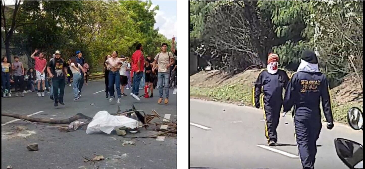 Protesta sur de Medellín- fotos Denuncias Antioquia