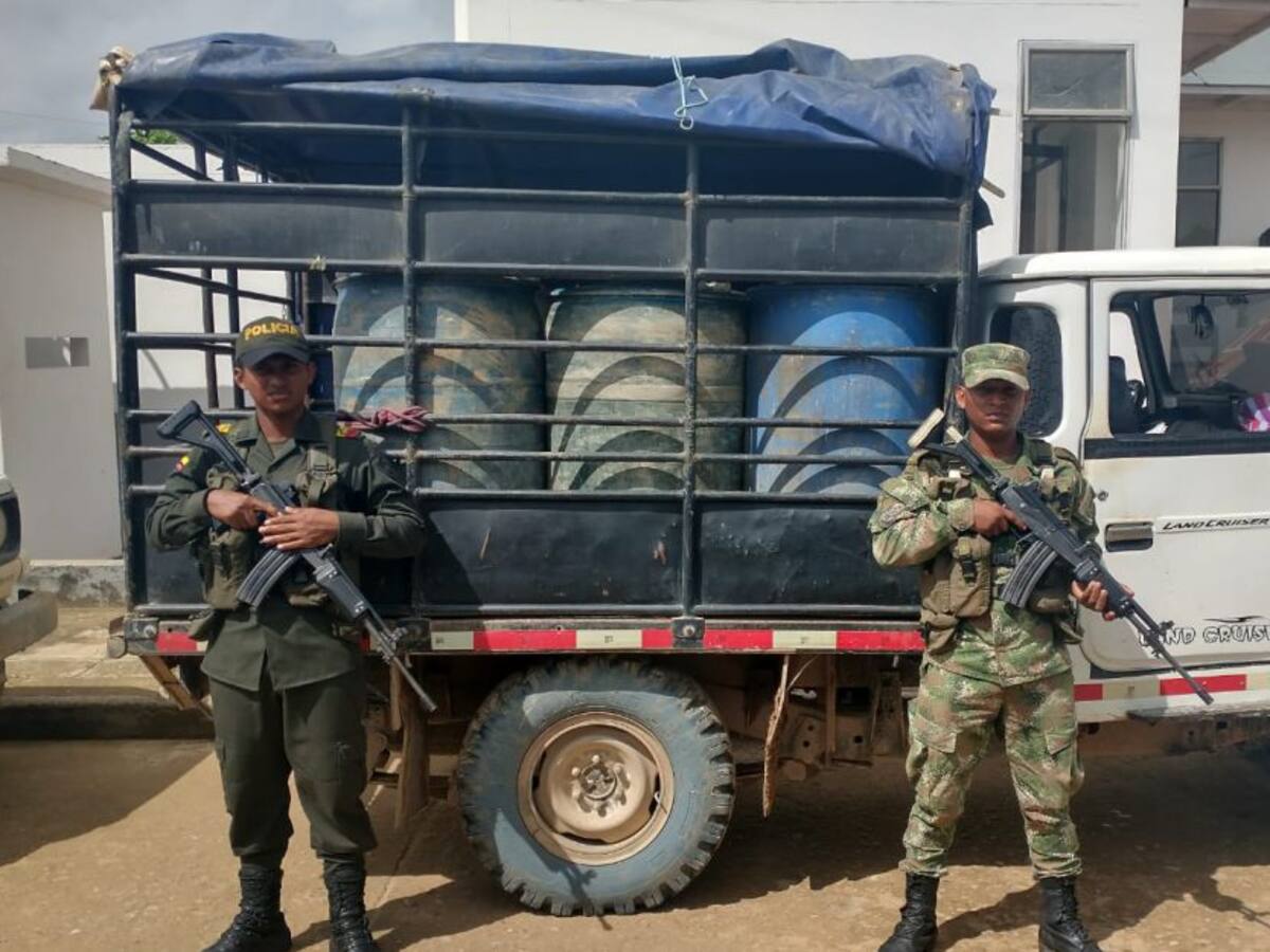 Incautaron 540 galones de gasolina en el sur de Bolívar