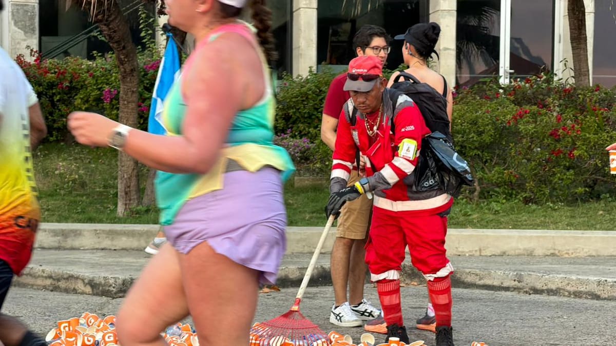 Veolia realizó limpieza integral durante y después de la Media Maratón del Mar 2026