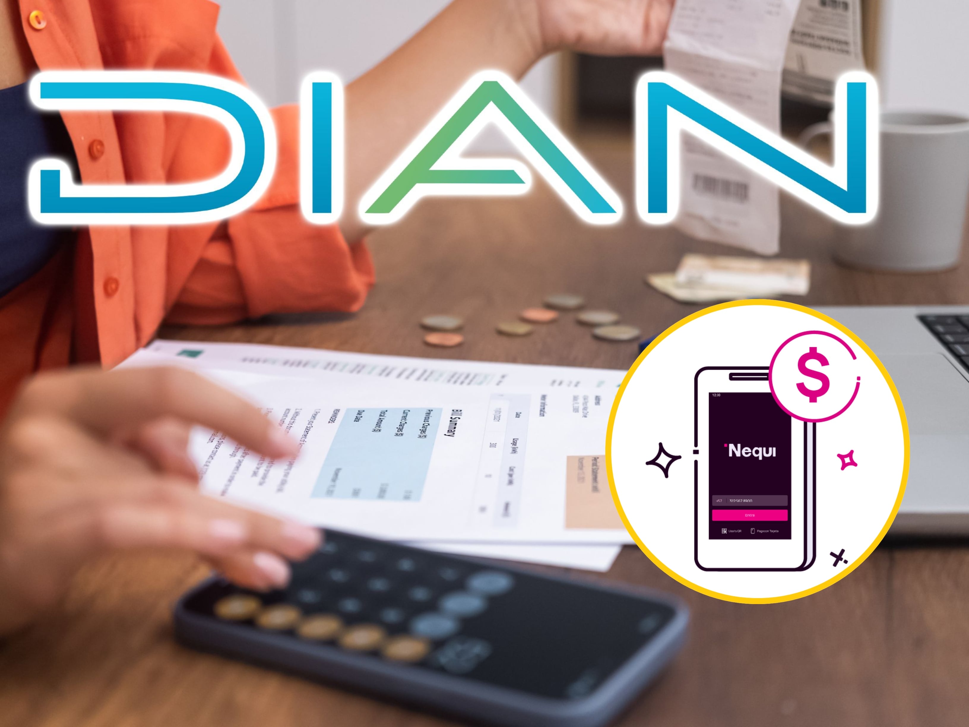 Imagen de referencia de Getty Images y DIAN. FOTO: Getty images y Nequi