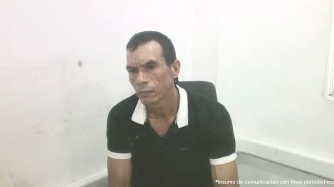 Esnoraldo Sánchez Rodríguez, alias “Emerardo”, señalado de ser integrante del Frente 57 ‘Yair Bermúdez’ / Foto: Fiscalía