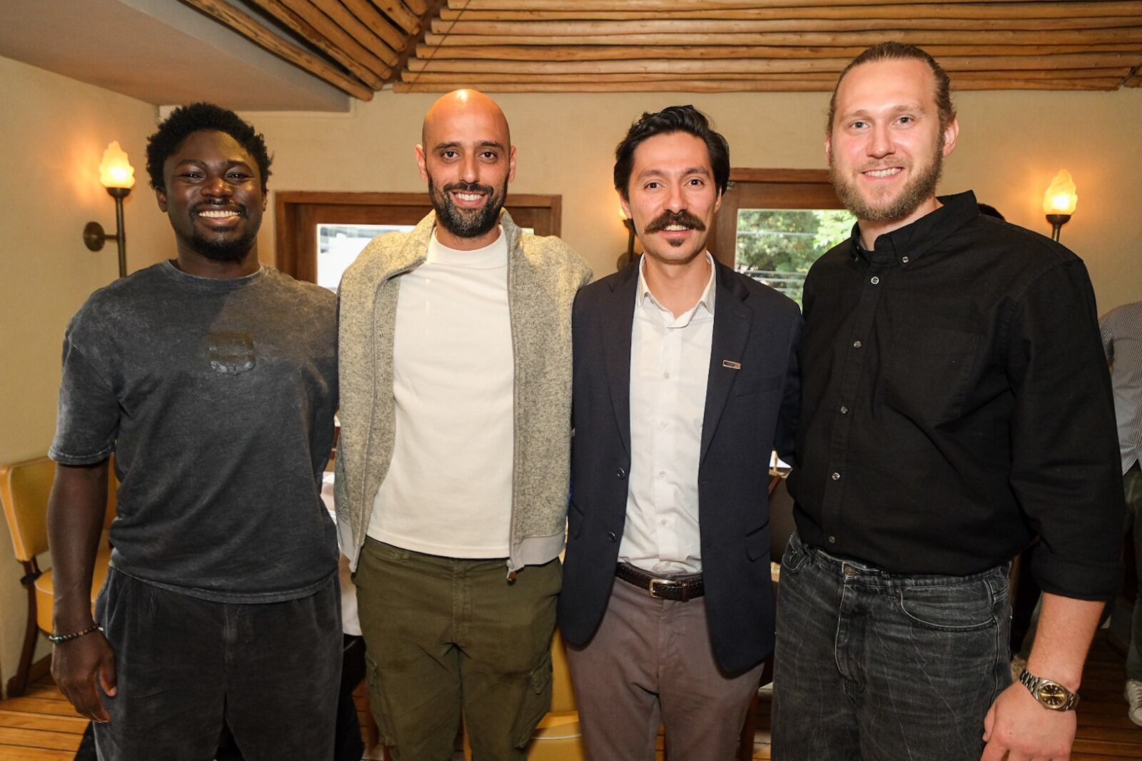 Foto, de izquierda a derecha 
Adeniyi Adebayo, Chief Business Development Officer, Yango Ride; Mark Bitton, Country Manager Yango Colombia; Carlos Correa, CEO Co Funder Luable Mejor CDT; Roman Karlash, Global Managing Director Yango Group.
