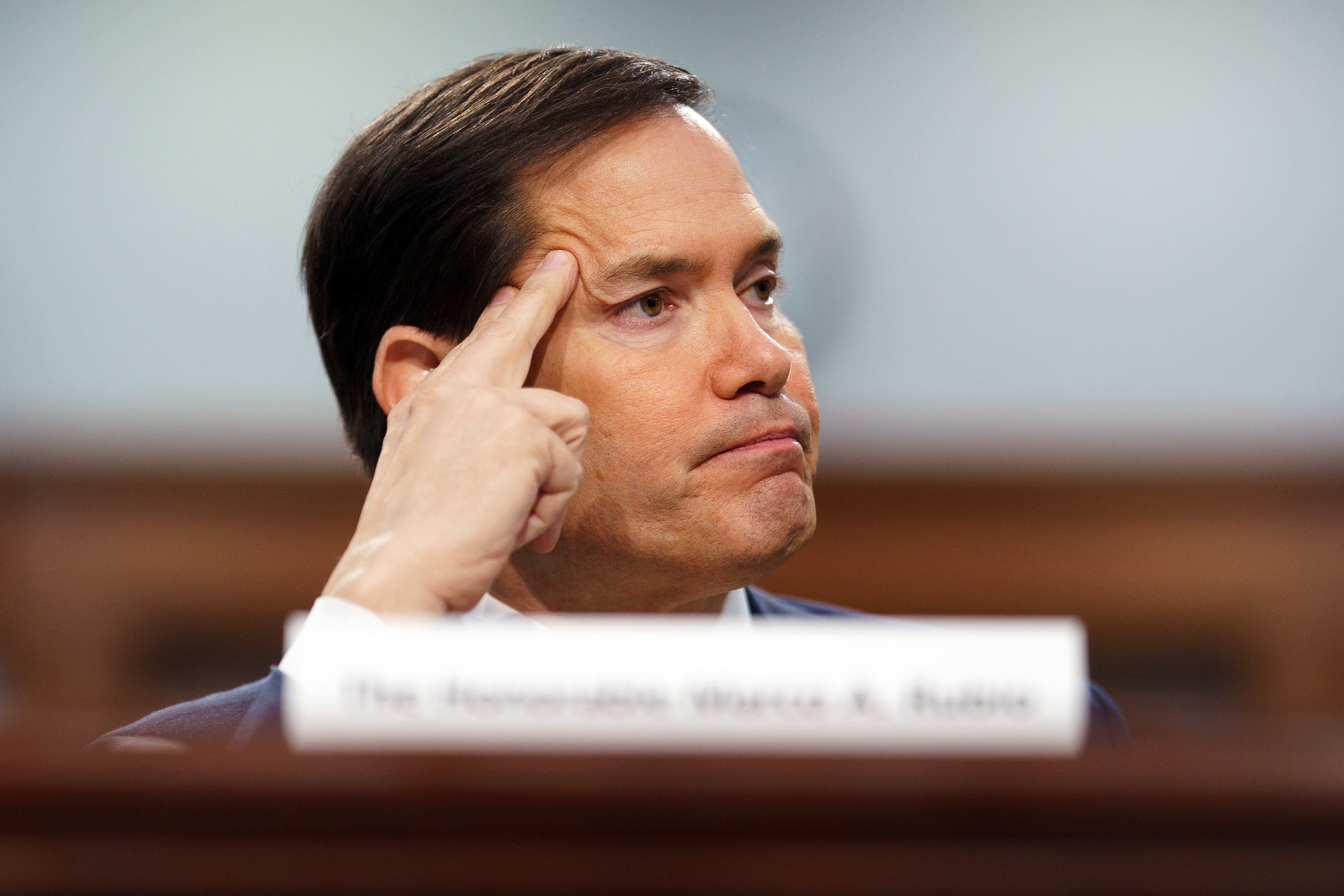 WASHINGTON (United States), 21/05/2025.- US Secretary of State Marco Rubio during a hearing of the House Committee on Appropriations, Subcommittee on National Security, Department of State, and Related Programs, at the US Capitol, Washington, DC, USA, 21 May 2025. EFE/EPA/WILL OLIVER
