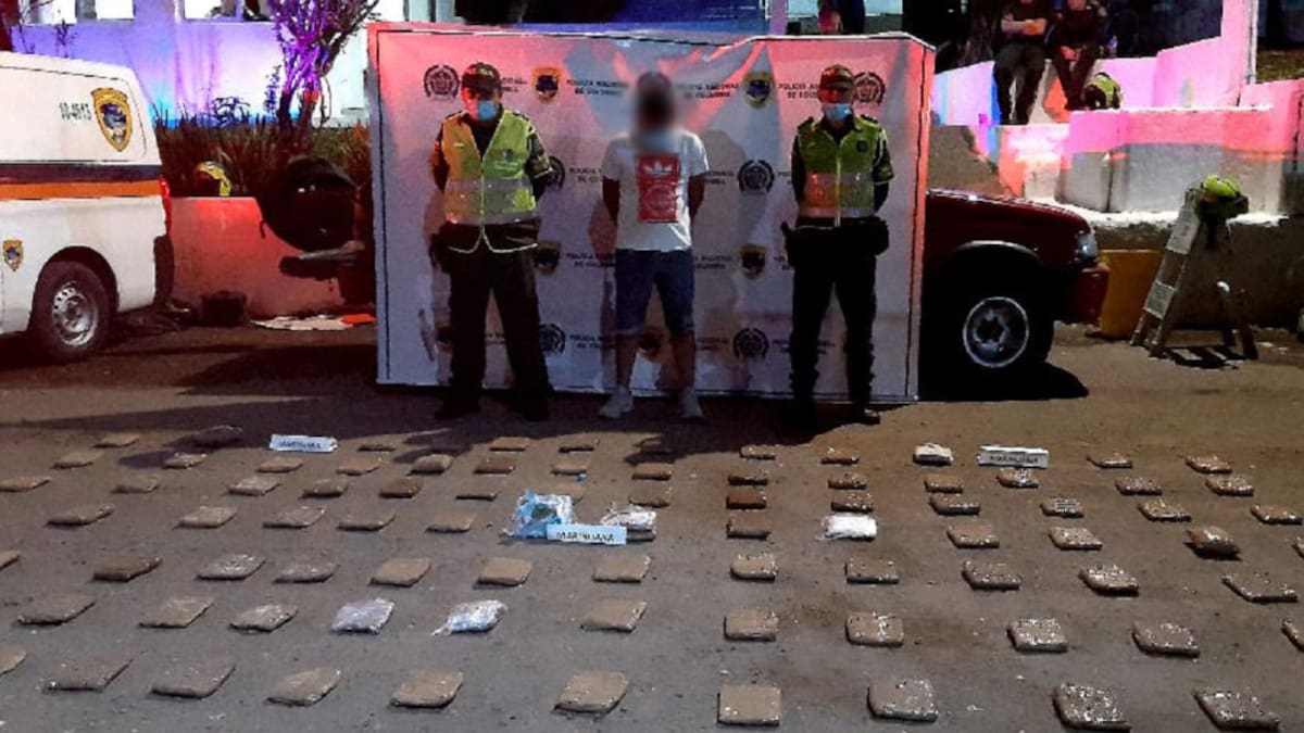 Incautado cargamento de marihuana en la entrada a Victoria - Caldas