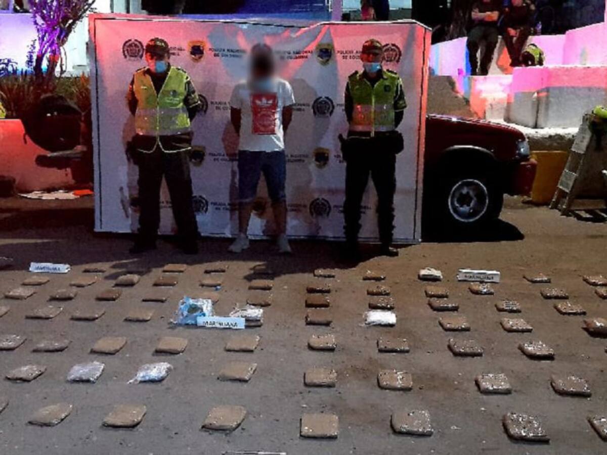 Incautado cargamento de marihuana en la entrada a Victoria - Caldas