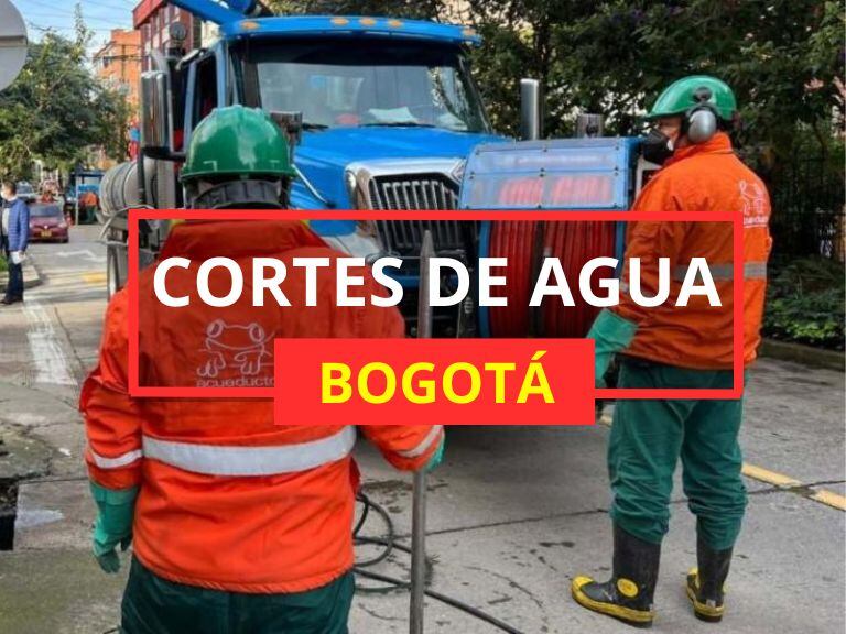 Cortes de agua en Bogotá/ foto cortesía o: Empresa de Acueducto y Alcantarillado de Bogotá