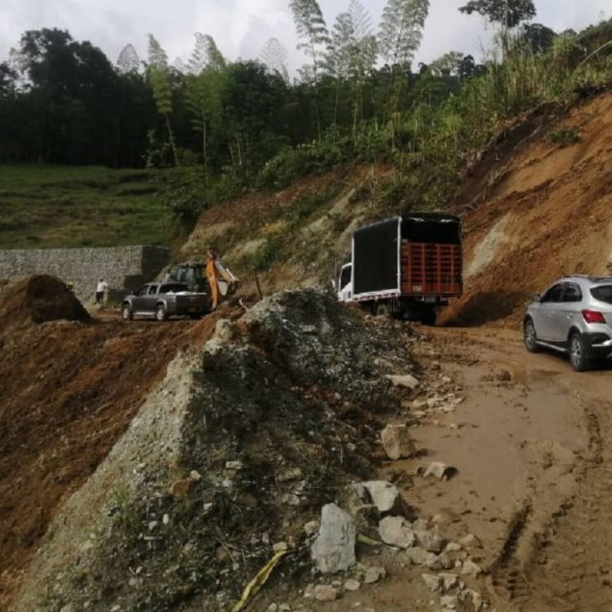 Graves afectaciones en la red vial de Caldas por el invierno