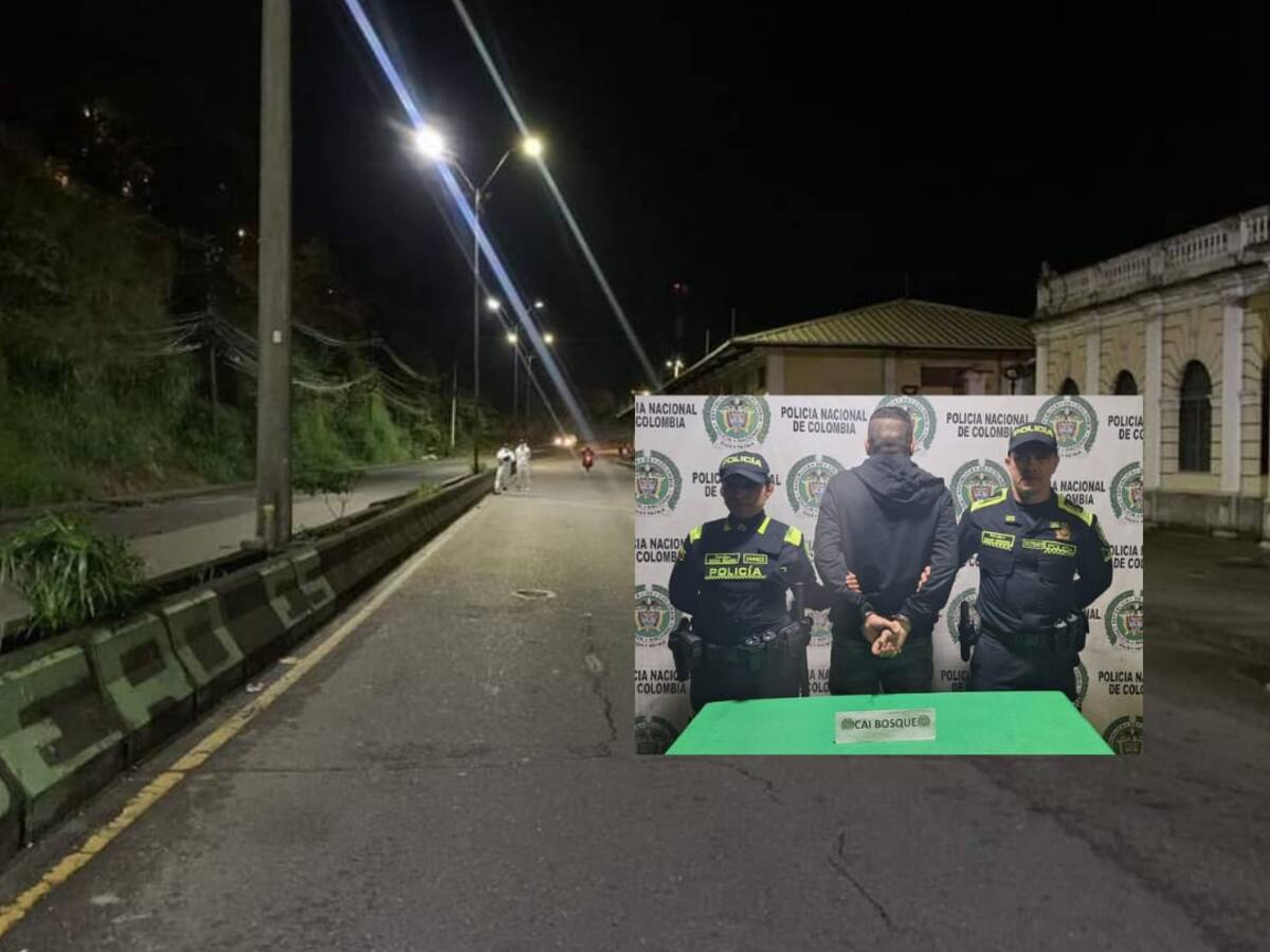 En Armenia capturaron motociclista que al parecer embriagado atropelló y mató un peatón