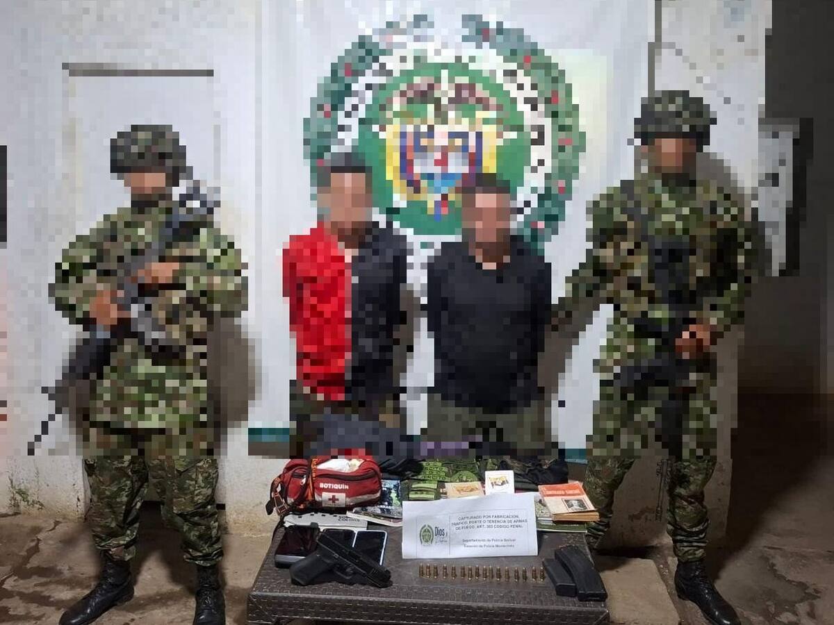 Ejército capturó dos presuntos integrantes del Clan del Golfo en Montecristo, sur de Bolívar