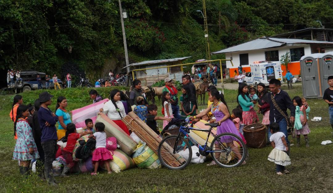 Regreso de comunidades desplazadas a sus territorios en Colombia.                    Foto: Getty 