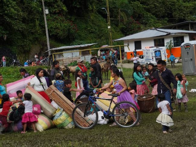 Regreso de comunidades desplazadas a sus territorios en Colombia.                    Foto: Getty 