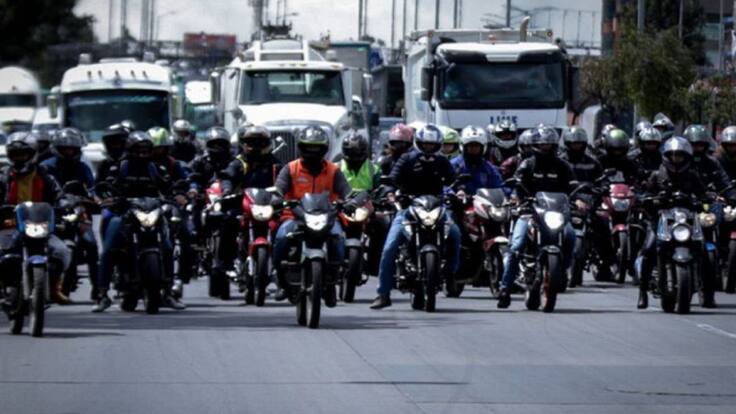 Moteros prometen no bloquear vías durante movilización de hoy en Bogotá