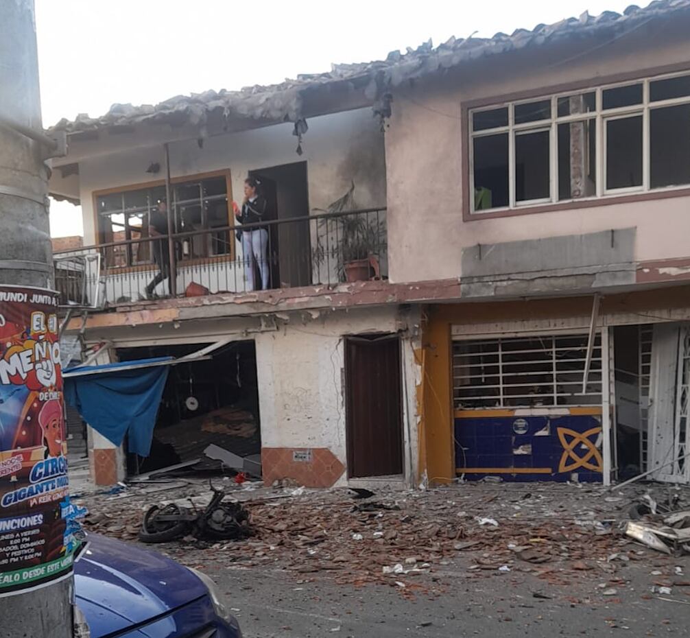 Moto bomba en el centro de Jamundí