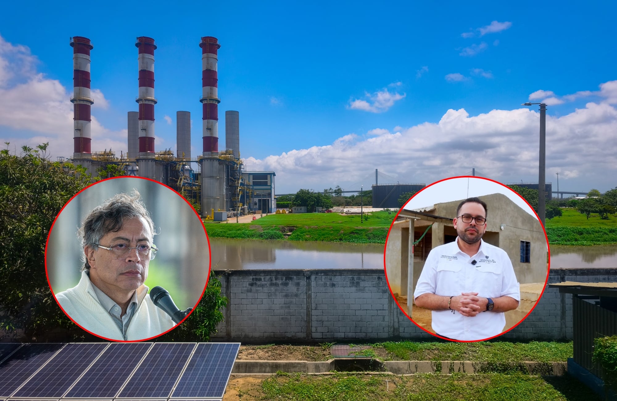 Gustavo Petro mostró su enojo en contra de Edwin Palma, ministro de Minas y Energía, por la nueva adjudicación que favoreció la creación de una planta térmica. Foto: Getty Images/ Ministerio de Minas y Energía.