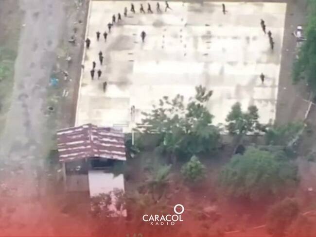 Descubren campamento guerrillero para adiestramiento de nuevos disidentes. | Foto: Fuerza de Tarea Hércules