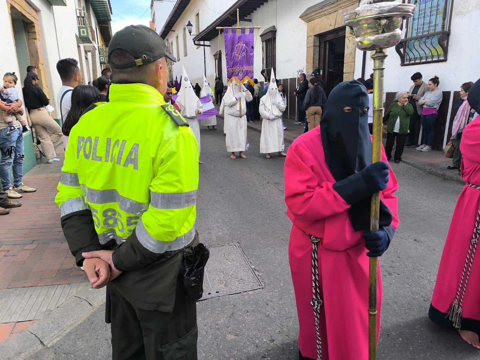 1.500 uniformados de la Policía Metropolitana de Tunja custodiaron las actividades de Semana Santa en el área metropolitana de Tunja / Foto: Policía Metropolitana de Tunja.