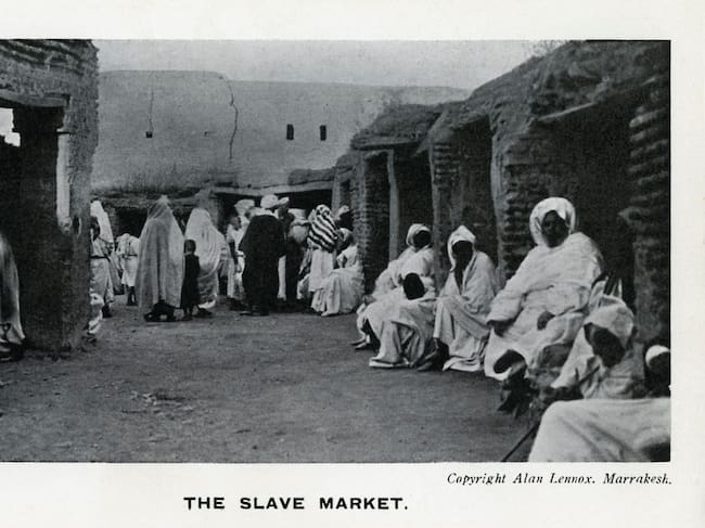 Mercado de esclavos en Marruecos.
(Foto: Culture Club/Getty Images)