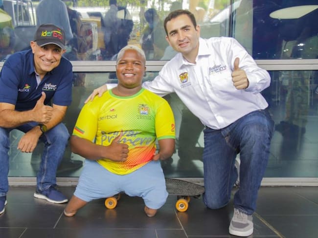 El deportista pudo viajar gracias al apoyo de la Gobernación de Bolívar e Iderbol