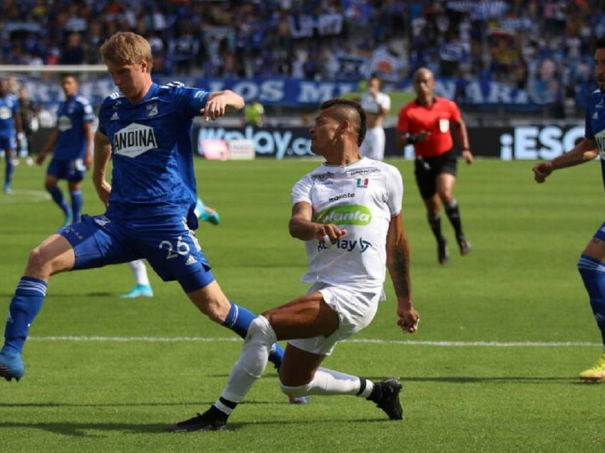 Una irresponsabilidad de Álvaro Montero puso fin al invicto de Millonarios