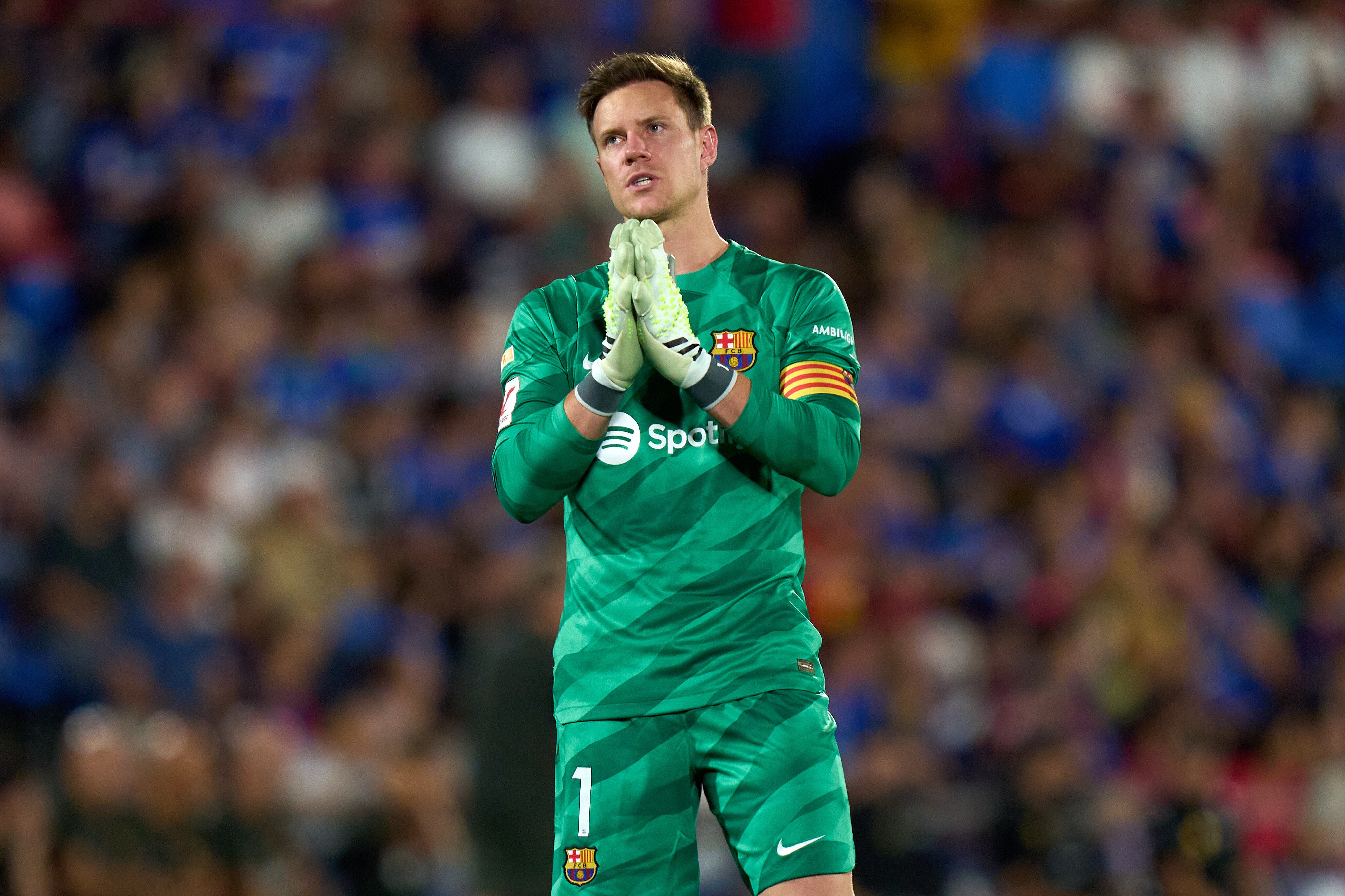Marc André Ter Stegen, arquero y capitán del FC Barcelona. (Photo by Angel Martinez/Getty Images)